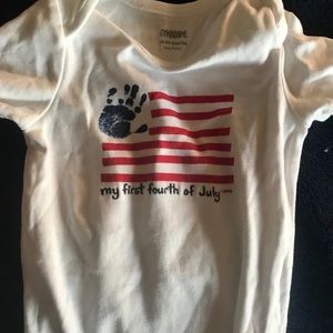 Gymboree 4th of July onesie